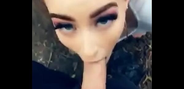  Naughty schoolgirl skips class to cheat on bf in public then comes home to receive a hard facefuck and throatpie - AmeliaSkye